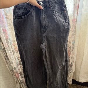 PacSun Black High-Rise Straight Leg Jeans